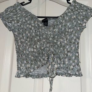 floral crop top